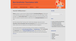 Desktop Screenshot of barrierefreier-tourismus.info