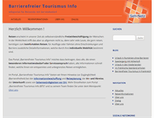 Tablet Screenshot of barrierefreier-tourismus.info
